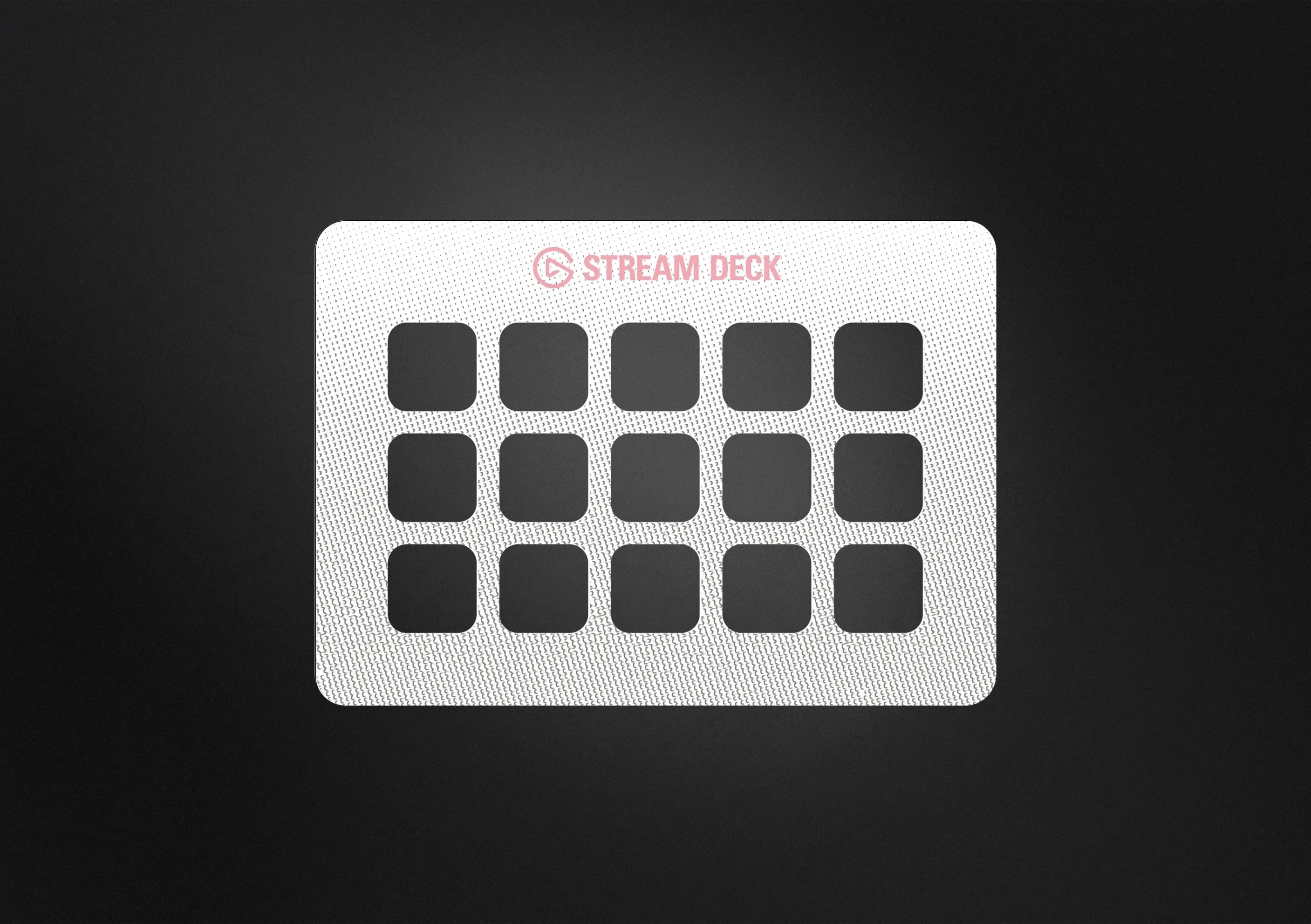 Stream Deck Plain Grain Pink Faceplate | Elgato